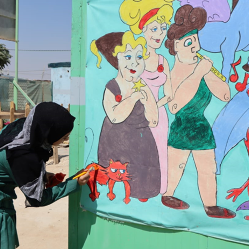Salam showing off her talent Salam showing off her talent